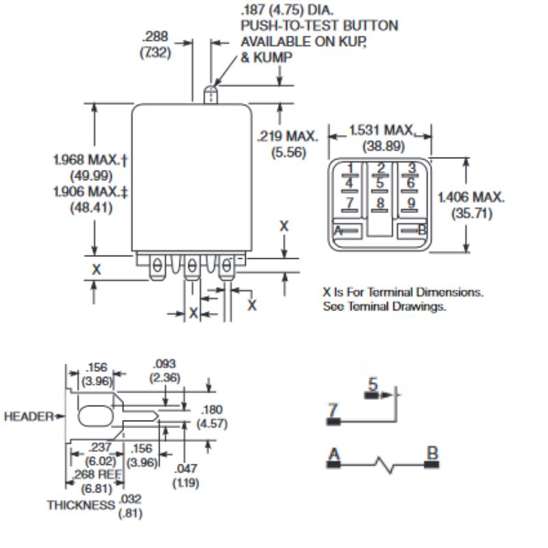 RELAY AC 24V 6178